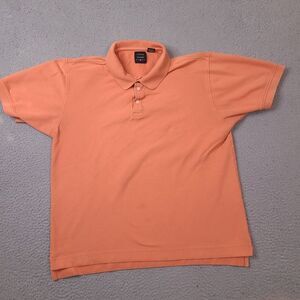 Vintage Cotton Traders Sport Polo Shirt Mens XL Orange Pima Cotton